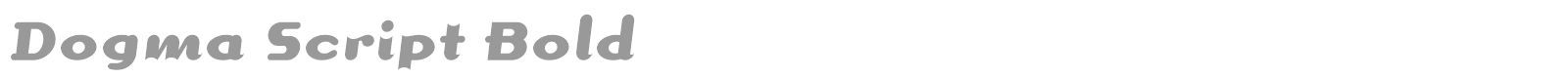 Dogma Script Bold font preview